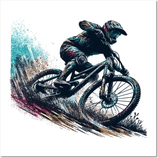 Mountain Biking Posters and Art